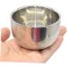 WOONEKY Stainless Steel Impact Bowl - Double Layer Razor Cup for Men | Durable Mixing & Shaving Container - Buy Online on GoSupps.com