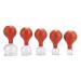 BYARSS 5pcs/set Cupping Cups Vitreous Body Massage Cupping Set