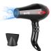 Blow Dryer- 1875W Professional Negative Ionic Hair Dryers, AC Motor Low Noise Hair Dryer for Faster Drying, 2 Speeds / 3 Heating Settings Hair Blower Dryers - Black Red