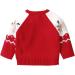 ESHOO Christmas Deer Print Knitwear Pullover Sweater 12-18 Months - Red - Buy Online on GoSupps.com