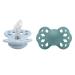 BIBS Infinity Anatomical Schnuller 2-pack BPA-free jaw-friendly form.Silicone made in Denmark size 1 (0-6 months) Baby Blue / Island Sea 0-6 months (2 Pack) Baby Blue / Island Sea
