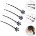 Beaupretty 4 Pieces Blue Rhinestone Snowflake Hair Clips Snowflake Hairpins Christmas Hair Clips Barrettes for Wedding Prom Christmas Party - Buy Online on GoSupps.com