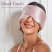 100% Mulberry Silk Eye Mask - Comfortable Blackout Sleeping Cover for Travel & Night Sleep | Soft Adjustable Eyeshade for Men & Women - Buy Online on GoSupps.com