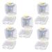 EXCEART 5pcs Membrane Tooth Boxes - Transparent Denture Storage Boxes with Latch - Buy Online on GoSupps.com