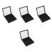 BIUDECO 4 Pcs 12 Empty Eye Shadow Pallet Eyeshadow Pans DIY Eyeshadow Palette Make up Sample DIY Empty Black