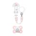 Shop Mam Pacifier & Chain for 2-6 Months - Anatomically Symmetrical Silicone Washable & Compatible with All Pacifiers - Random Colors Available | International Shipping - Buy Online on GoSupps.com