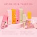 Plumping Lip Oil Set - Hydrating Tinted Lip Balm & Gloss | Moisturizing Fruit Extract Lip Care for Dry Lips - Long Lasting & Non-Sticky (Orange - Buy Online on GoSupps.com