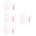 Balacoo 12 Sets Eyebrow Aid Specialty Tools Eye Wear-resistant Eyebrow Stencil Supplies Modify 1 count (Pack of 1) Pinkx4pcs