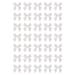 100 Pieces 3D Nail Bowknot Mini Butterfly Bow Ties Nail Charms Flatback Nail Art Resin Decoration for Nail Manicure Accessories Women Girls (White)
