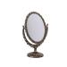 YyuX-qff Retro Beauty Mirror Oval Desktop Princess Mirror Antique Bedroom Makeup Mirror Double-Sided Portable Vanity Mirror Countertop Vanity Mirrors (Size : 2516.5CM) 25*16.5CM