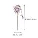 Shop Lurrose Rhinestone Hair Sticks | Vintage Crystal Butterfly Hairpins for Women & Girls - Purple - Buy Online on GoSupps.com