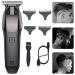 Professional Rechargeable Hair Clippers | Cordless Electric T-Shaped Contour Cutter - Black - Buy Online on GoSupps.com