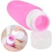 5-Piece Silicone Travel Bottles Set | Leak-Proof Portable Containers for Shampoo & Toiletries - Black - Buy Online on GoSupps.com