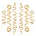 Csirnto spiral hair needles 6 pieces of hair spiral clips spiral hair clips hair spiral bun hair needle for diy hairpins spiral hair clip rounded hair clips spin clip hair clip