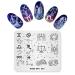 KADS Nail Stamping Plate Chinese Sky Constellation Template Image Design Plates for Nail Art Decoration and DIY Nail Art(SK003)