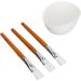 Face Mask Mixing Bowl Set Facemask Mixing Tool Set Mask Bowl Multifunctional Reusable Silicone Face Wooden Brush Set for Oils Moisturizers - Buy Online on GoSupps.com