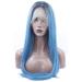 Shop 18in Silky Long Straight Lace Front Wig - 2 Tone Gradient Synthetic Hair for Daily & Cosplay - Heat Resistant for Ladies - Buy Online on GoSupps.com