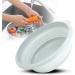 Strnek Portable Folding Wash Basin Kitchen Dish Tub - Collapsible Dishpan for Outdoor Camping Travel - Blue - Buy Online on GoSupps.com