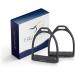 Equinate Stirrups Midway 10cm Black Matt - Anti-Slip Rubber Tread for Adults & Children - Set of 2 - International Shipping Available - Buy Online on GoSupps.com