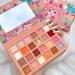 DUnLap 24 Colors Beauty Palette, Strawberry Girl, Sparkling Eyeshadow Palette Pearlescent Waterproof Shimmer Eyeshadow Palette Cute Eyeshadow Palette