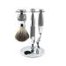 Edwin Jagger Grey Diffusion 36 Series Shaving Set with Pure Badger Hair Brush for Mach3 Blades