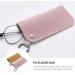 EXCEART 2pcs PU Leather Eyeglasses Pouch - Portable Sunglasses Storage Bag with Hanging Ring for Men & Women | International Shipping - Buy Online on GoSupps.com