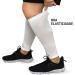 Muvin Solid Calf Compression Sleeves for Men & Women - White, Size L | Sports Running - Shin Splints & Muscle Pain Relief - Buy Online on GoSupps.com