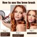 Multi-Function Eyebrow Brush - Realistic Hair Stroke Brow Stamp | Alori Collection Professional Makeup Tool - Buy Online on GoSupps.com