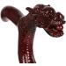 Wooden Cane Solid Walking Stick Head Dragon Walking Stick Mahogany Red Cane Crutches Leading Black Cane Supplies The Elderly Elderly for Elderly Seniors Selfless dedication - Buy Online on GoSupps.com