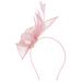 FRCOLOR Cocktail Party Hat Hair Barrettes for Women Fascinator Party Headpiece Tea Party Hat Fascinators for Women Hair Ties for Women Womens Fascinators Women's Abs Hat Clip Charming Pink 22X18X5CM Pink