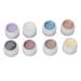 Solid Gel Nail Polish Palette Solid Nail Gel Polish Cream Nail Polish 8 Colors Pearly Shell Grain Nail Art Polish Cream Glitter Gel Polish for Salon and Nail Art DIY At Home