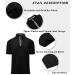 SECOOD Men's Short Sleeve Polo Shirt - Moisture Wicking Golf & Tennis T-Shirt (Black, X-Large) - Buy Online on GoSupps.com