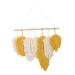 Zerodeko 1pc Wall Decoration Tapestry Wall Tapestry Macrame Hanging Tapestry Nature-inspired Decoration Hand Woven Tapestry Bedroom Background Macrame Wall Leaves Pendant Cotton