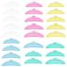 Jinwori 60 pieces of eyelashes Permanent wavepad silicone eyelash processing tools silicone lamination pads reusable for eyelash extensions