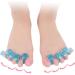 Hemoton Silicone Gel Toe Separators - 1 Pair | Valgus Adjuster Orthotics for Men and Women | Blue Toe Divider for Toe Stretching and Alignment - Buy Online on GoSupps.com