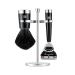 Zwilling razor set 3-part set with razor razor brush and bracket fitting for Gilette Fusion gift set black set razor