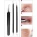 Blackhead Remover Tool Kit - 5 pcs Acne Extraction Tools with PU Leather Case & Mirror | Blackness Remover & Comedo Extractor - Buy Online on GoSupps.com
