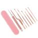 Healifty Ear Cleaner Ear Wax Cleaners Exquisite Ear Cleaning Tools Polished Ear Wax Picking Tools Exquisite Earwax Cleaners 8pcs 1set(Rose Gold) Ear Cleaning Kit