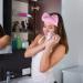 Makeup Headband Elastic Bow Spa Head Bands Coral Fleece Headwrap for Washing Face Pink Plush Bow Headband - Buy Online on GoSupps.com