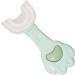 Children Toothbrush with Silicone Head - Food Grade Toddler Toothbrush | Hangable Detachable Toothbrush Oral Cleaning Tools for Children 2-6 Years Nanyaciv Green 1 count (Pack of 1) - Buy Online on GoSupps.com
