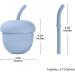 Acorn Toddler Cups - Silicone Sippy & Straw Cup for Child Feeding, 6.7 oz, BPA-Free - Buy Online on GoSupps.com