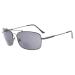 Eyekeper bifocal sunglasses with flexible bridge and bracket Reading sunglasses light titanium (gunmetal frame gray lens 1.50) +1.50 gunmetal frame gray lens