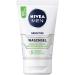 Nivea men sensitive washing gel (100 ml) soap -free cleaning gel with chamomile and vitamin E for sensitive men's skin calming facial cleaning with 0% alcohol 101 g (1 Pack)