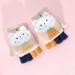 Kids Puppy Flip Top Short Knitted Gloves | Toddler Half Finger Gloves for 3-8 Yrs | Cat/Beige - Buy Online on GoSupps.com