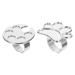 VICASKY Anneaux Porte-vernis Ongles 2 Pcs Bague Palette Ajustable Alliage pour Nail Art Manucure DIY Usage Professionnel et Personnel