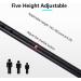 Aluminum Alloy Black Walking Cane 5 Stops Adjustable 108-130cm Folding Crutches Non-Slip Walking Cane Gifts for Parents 1 Piece Fashionable Bathing in Sunlight - Buy Online on GoSupps.com