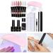 Builder Gel Nail Kit Gel Nail Kit 15ml 7 Colors Gel Extension Nail Kit with UV Lamp Nail File Clip Builder Gel Nail Kit Long-Lasting Gel Polish Starter Kit for Home Salon - Buy Online on GoSupps.com