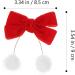 Beaupretty 2 Pairs Bow Hair Clips Furry Ball Hairpins Christmas Costume Hair Barrettes Hair Styling Tools for Girls Xmas Party Hair Accessories - Buy Online on GoSupps.com