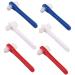 Goohochy 6st double-headed toothbrush for prosthesis toothbrush toothbrushes for denture dentures double head toothbrush travel small toothbrush adult 1 piece (1-pack)