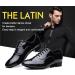 SWDZM Men Latin Dance Shoes - Black Leather Lace-up Salsa Tango Ballroom - Professional Performance Practice Shoes - 2.5cm Heel - Buy Online on GoSupps.com
